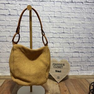 Vintage Empress Boho Shoulder Bag with Leather Straps Rare